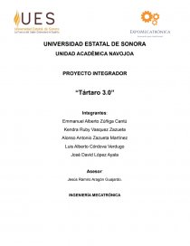 PROYECTO INTEGRADOR “Tártaro 3.0”. Página 1