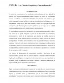 Las ciencias empíricas y ciencias formales