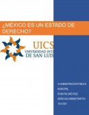 ¿México es un estado de derecho?