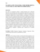 LA PLANIFICACIÓN FINANCIERA COMO HERRAMIENTA CLAVE PARA EL CRECIMIENTO EMPRESARIAL