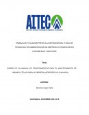 DISEÑO DE UN MANUAL DE PROCEDIMIENTOS PARA EL ABASTECIMIENTO DE INSUMOS (TELAS) PARA LA EMPRESA ASOPROPECAP, GUAYAQUIL