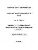 Análisis de casos de acuerdo con normatividad del SGSSS