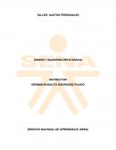 TALLER: GASTOS PERSONALES