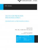 FILOSOFÍA DE LA PSICOLOGÍA CLÍNICA