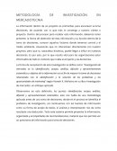 La metodología de investigación en Mercadotecnia