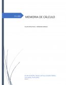 Memoria de calculo