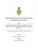 DESINFORMACIÓN SOBRE EL COVID-19 EN LOS HABITANTES DEL BARRIO CALIFORNIA ALTA EN EL AÑO 2021