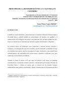 PRINCIPIO DE LA DIVERSIDAD ÉTNICA Y CULTURAL EN COLOMBIA