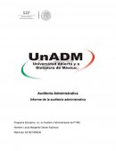 Informe de la auditoría administrativa