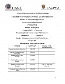 Nombre del proyecto: “Programa De R.P y Patrocinios”