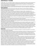 ARISTÓTELES Y PLATÓN