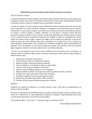 Reflexión sobre el agua