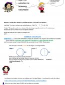 Actividades lengua y matematica 6. Números racionales