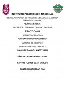 REPORTE DE PRÁCTICA “OBTENCIÓN DE UN POLIMERO”