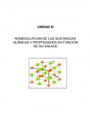 NOMENCLATURA DE LAS SUSTANCIAS QUÍMICAS Y PROPIEDADES EN FUNCIÓN DE SU ENLACE