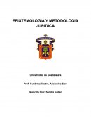 EPISTEMOLOGIA Y METODOLOGIA JURIDICA