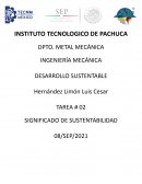 Sustentanilidad y sostenibilidad