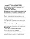 Ciestionario fotosintesis