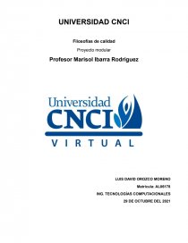 Proyecto modular Filosofías de calidad. Página 1