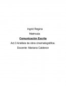 Análisis de obra cinematográfica