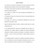 ¿Qué es la lógica para nosotros?