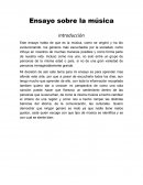 Ensayo sobre la música