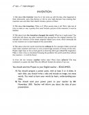 PROYECTO 4º ESO - 1º TRIMESTRE INVENCIÓN