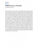 Arquitectura y Filosifia