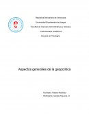 Aspectos generales de la geopolítica