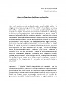 Ensayo religión en la familias