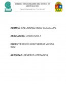 GENEROS LITERARIOS