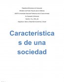 Características de una sociedad