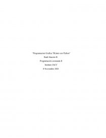 “Programacion Grafica TKinter con Python”. Página 1