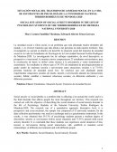 Situación social del trastorno de ansiedad social en la vida de los estudiantes de psicología