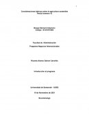 Consideraciones básicas sobre la agricultura sostenible