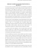 CRISIS DE VALORES EN NUESTRAS POLÍTICOS DE LA REPÚBLICA