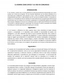 EL HOMBRE COMO ESPECIE Y SU VIDA EN COMUNIDAD