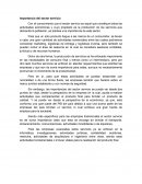 Importancia del sector servicio