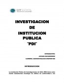 La institución Policía de Investigaciones de Chile (PDI)