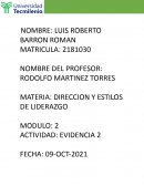 Dirección y estilos de liderazgo