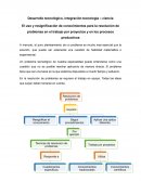 Desarrollo tecnológico, integración tecnología – ciencia