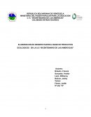 ELABORACION DE DESINFECTANTES A BASE DE PRODUCTOS ECOLOGICOS EN LA U.E “BICENTENARIO DE LAS AMERCICAS”