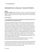 SEMINARIO DE LENGUAJE Y MUSICOTERAPIA : Psicoanalisis y lenguaje