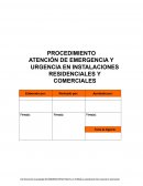 PROCEDIMIENTO ATENCIÓN DE EMERGENCIA Y URGENCIA EN INSTALACIONES RESIDENCIALES Y COMERCIALES