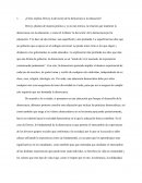 ¿Cómo explica Dewey la devoción de la democracia a la educación?