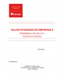 TALLER INTEGRADO DE EMPRESAS II “DESARROLLO DE UN S.I.A.”