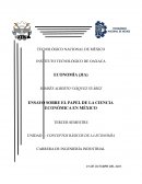 ENSAYO SOBRE EL PAPEL DE LA CIENCIA ECONÓMICA EN MÉXICO