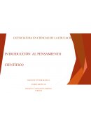 INTRODUCCION AL PENSAMIENTO CIENTIFICO