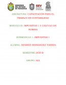 IMPUESTOS 1 Y CÁLCULO DE NOMINA