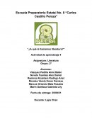 Actividad de aprendizaje ¿A qué le llamamos literatura?